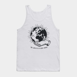 'The World Is In Your Hands' Food and Water Relief Shirt Tank Top